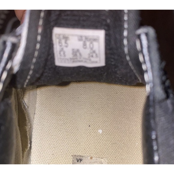 VAN OLD SKOOL BLACK WHITE STRIPE SUEDE LOW TOP SNEAKER Women SIZE 8 M - Picture 9 of 11